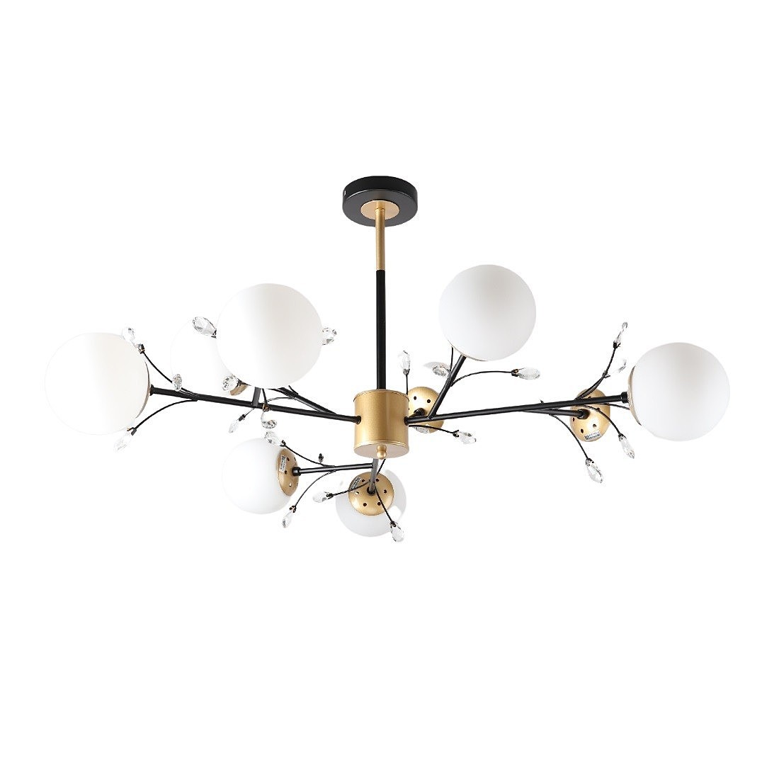 Потолочная люстра ЭкономСвет 51638 51638/9BK+GD WT