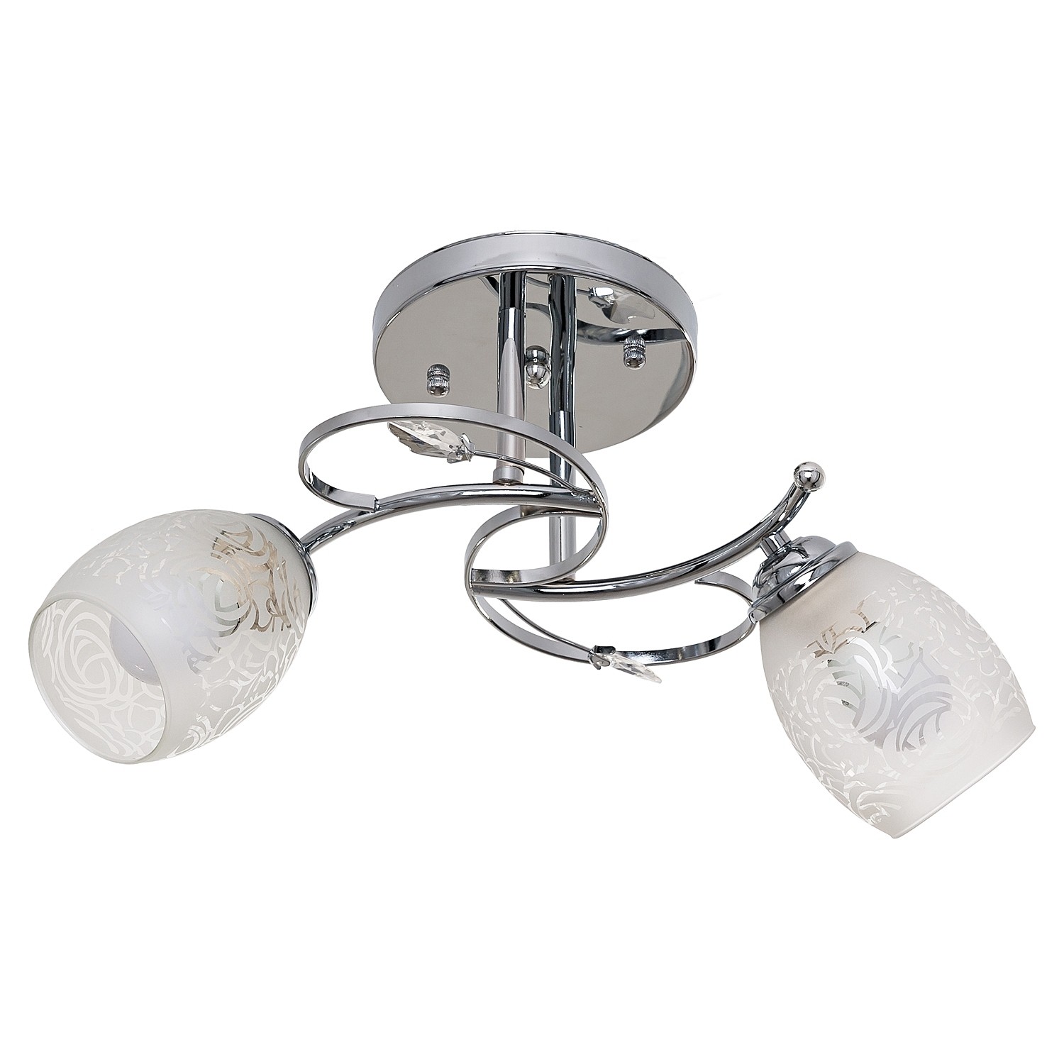 Потолочная люстра ЭкономСвет 6154 6154/2CR WT