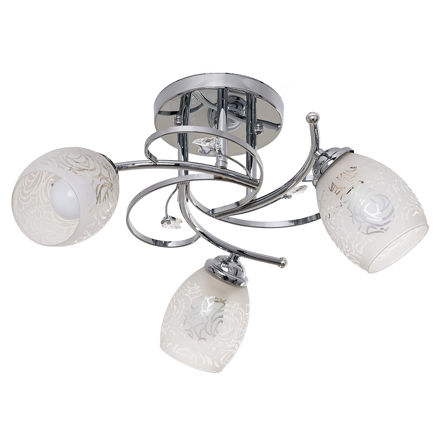 Потолочная люстра ЭкономСвет 6154 6154/3CR WT