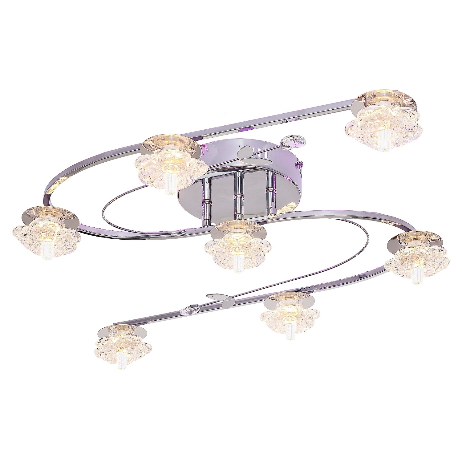 Потолочная люстра ЭкономСвет 69312GL 69312GL/7CR RC PURLED