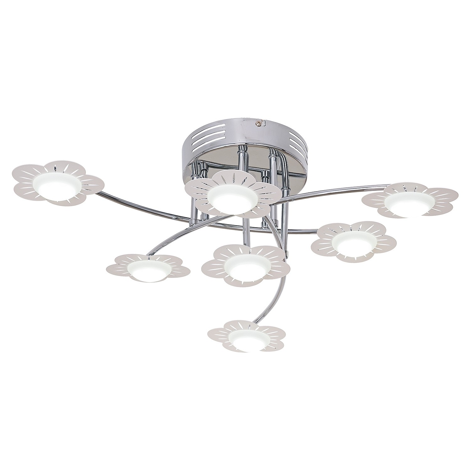 Потолочная люстра ЭкономСвет 8460G 8460/7CR RC