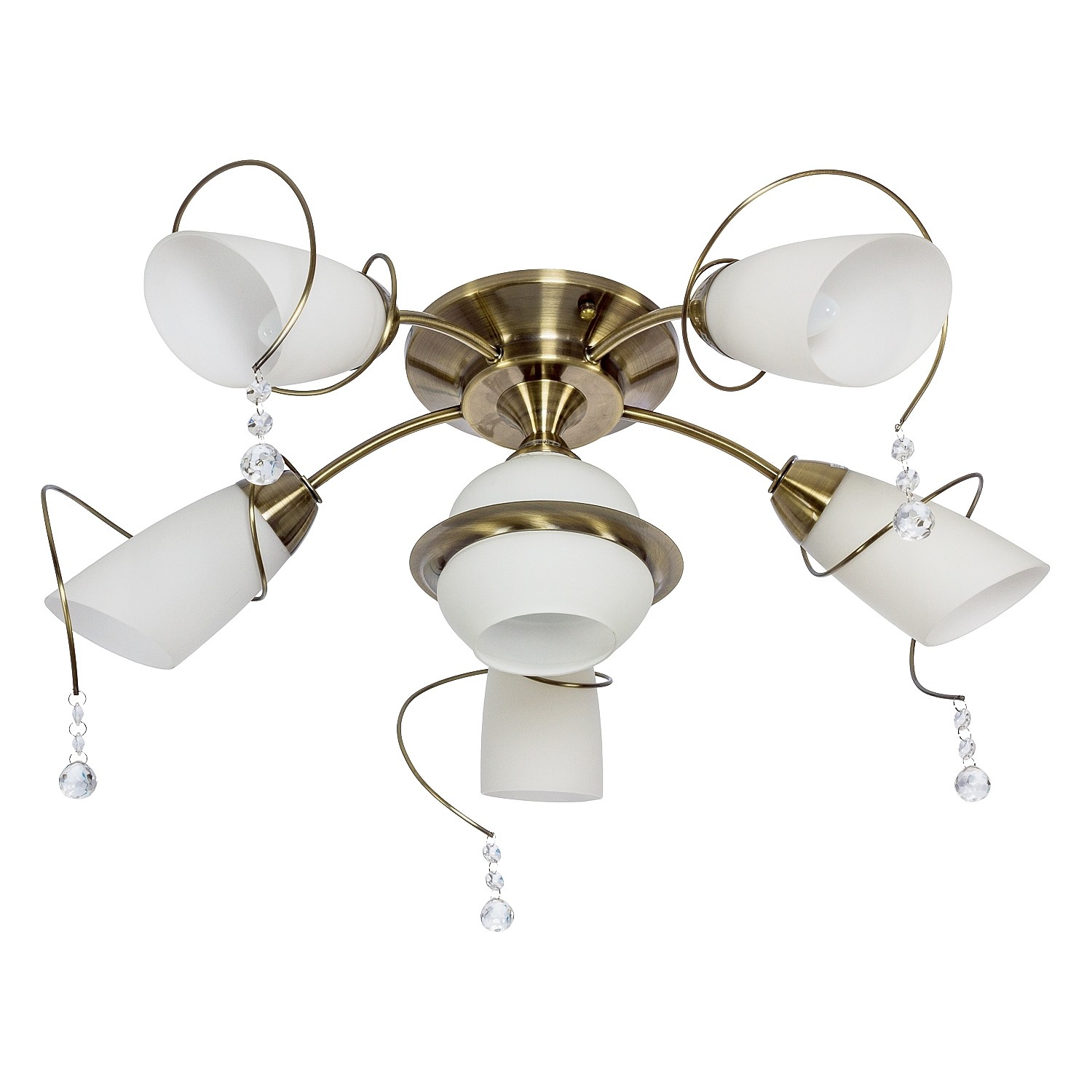 Потолочная люстра ЭкономСвет 9062 9062/5+1AB MK