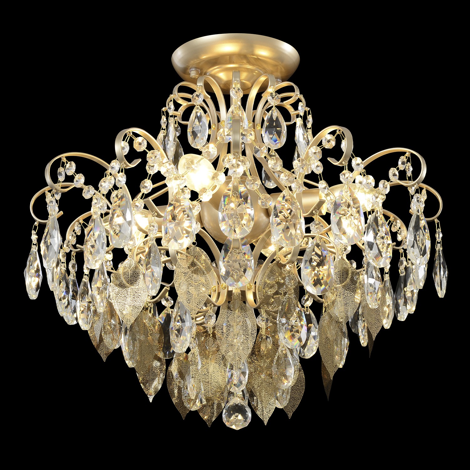 Потолочная люстра Crystal Lux Esmiralda ESMIRALDA PL4 GOLD