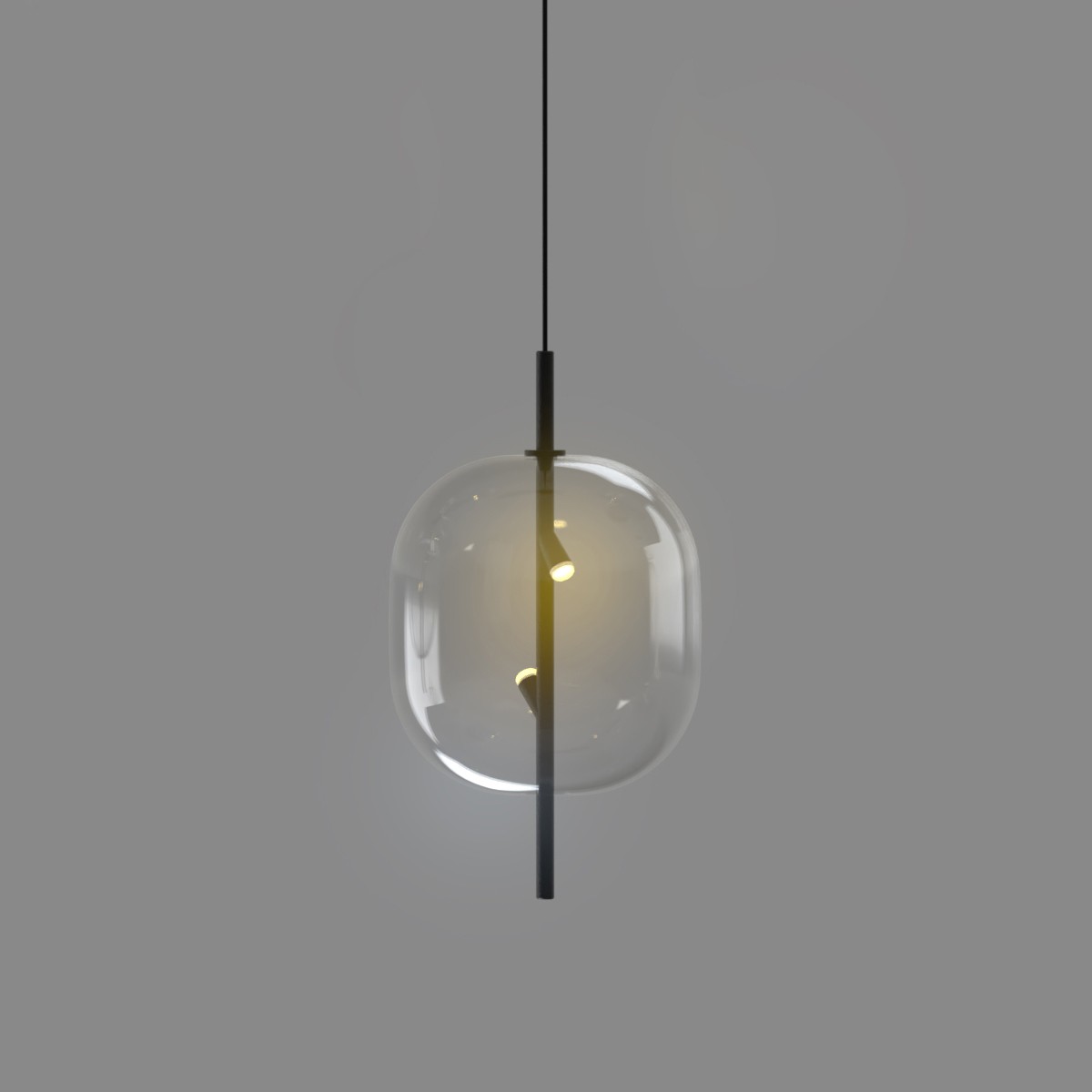 Светильник подвесной Delight Collection 10018P 10018P/1 black/clear