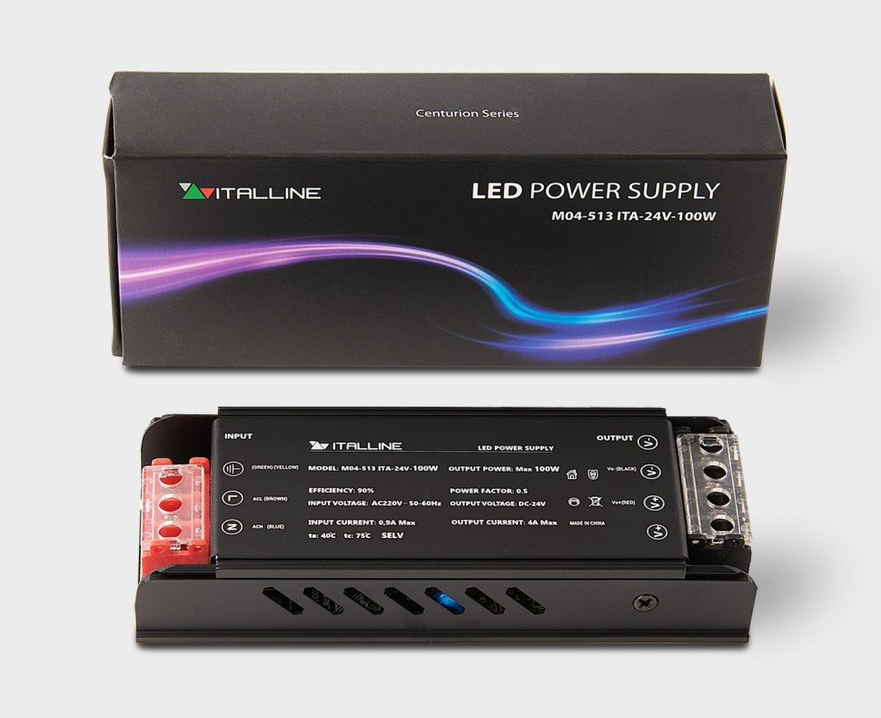 Блок питания к светодиодным лентам M04-509/510/511/512 Italline M04-513 ITA-24V-100W