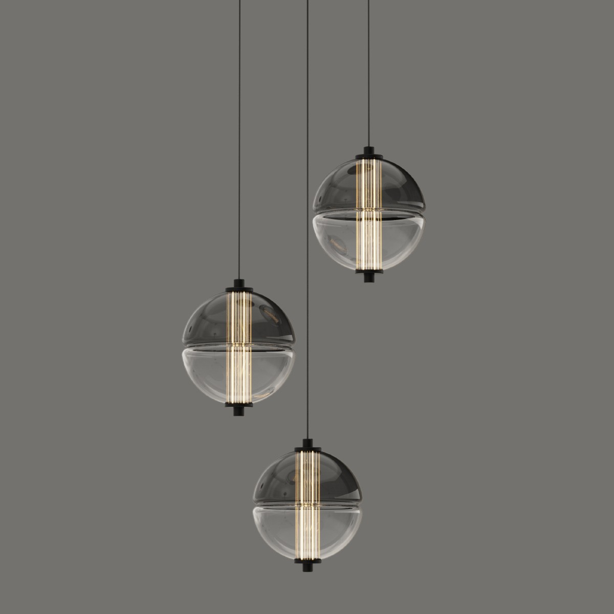 Светильник подвесной Delight Collection MD24022079 MD24022079-3A black/smoky