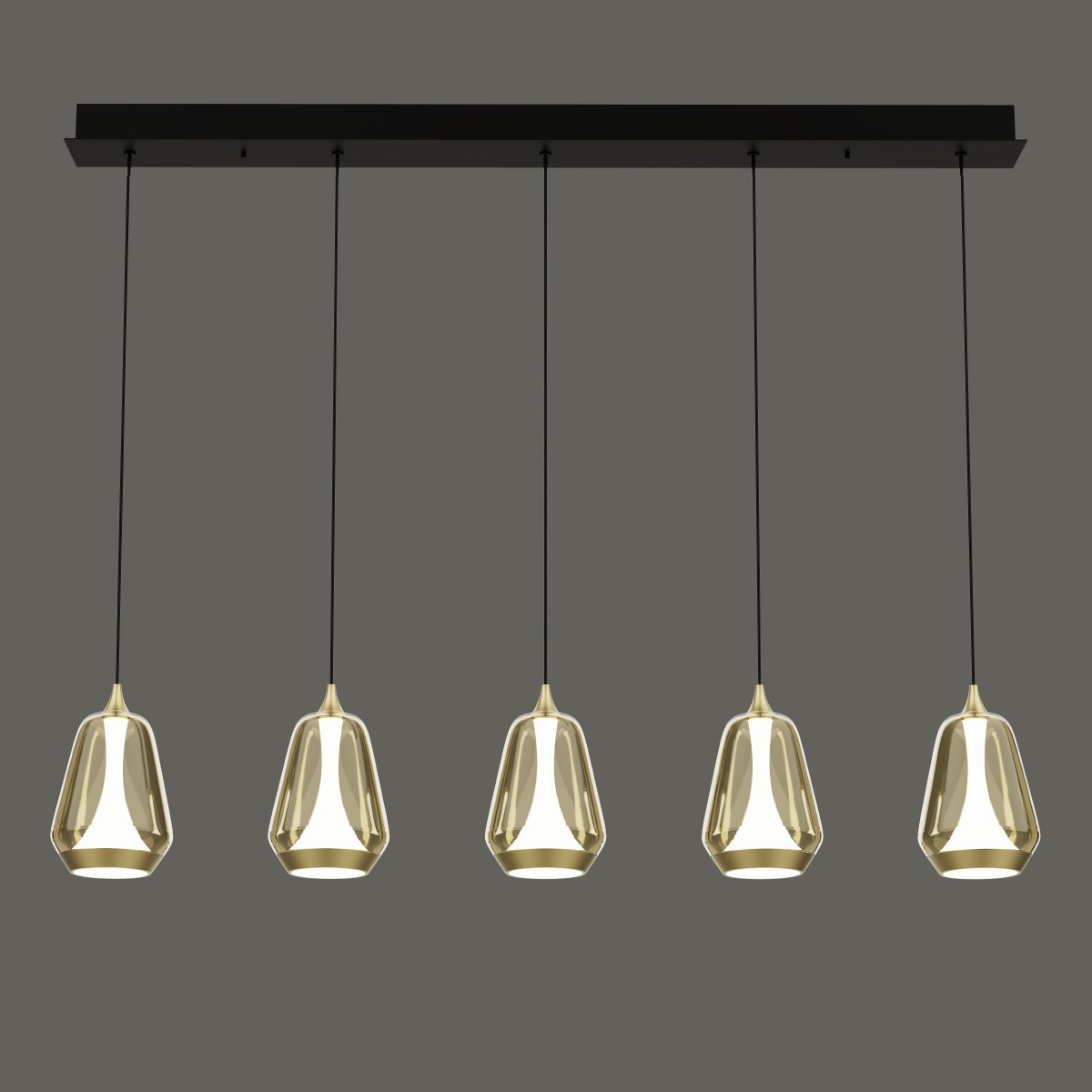 Светильник подвесной Delight Collection MD24001011 MD24001011-5B brass/champagne