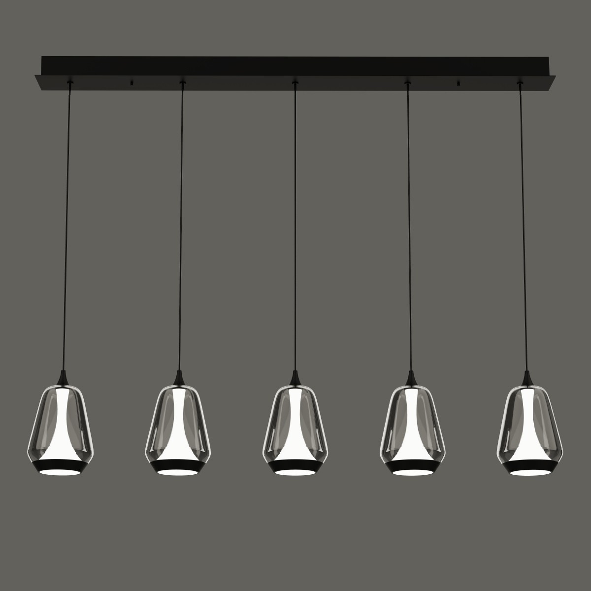 Светильник подвесной Delight Collection MD24001011 MD24001011-5B black/smoky