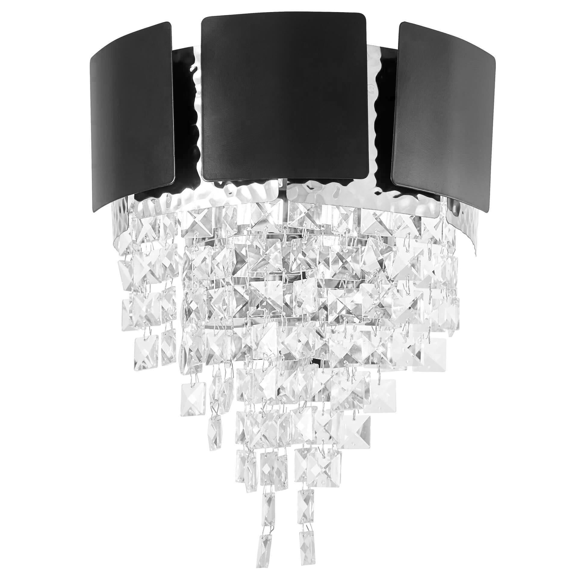 Настенное бра Lumina Deco Molina LDW 7045-2 BK+CHR