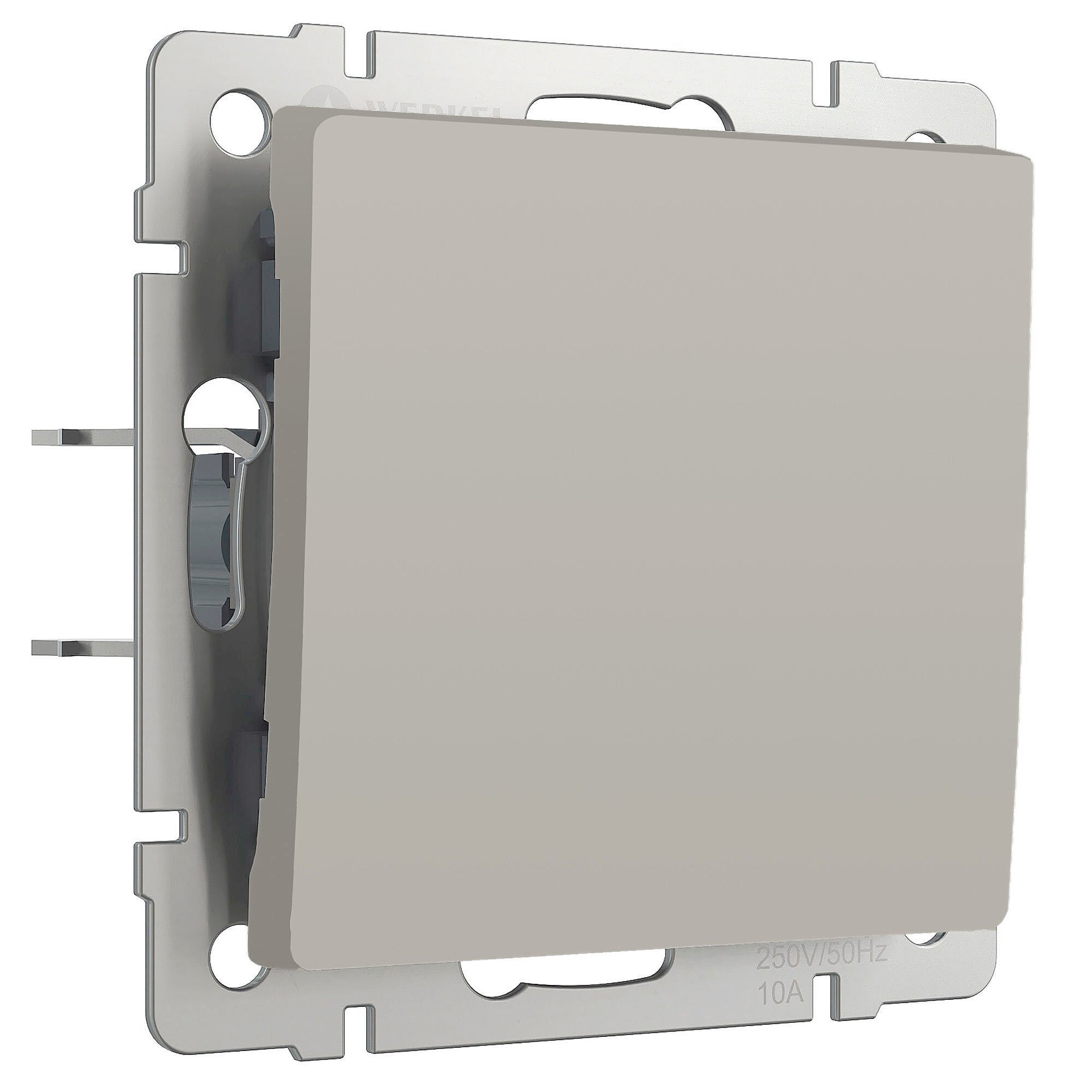 Выключатель Werkel W1212004/ Выключатель одноклавишный проходной (дымчатый)