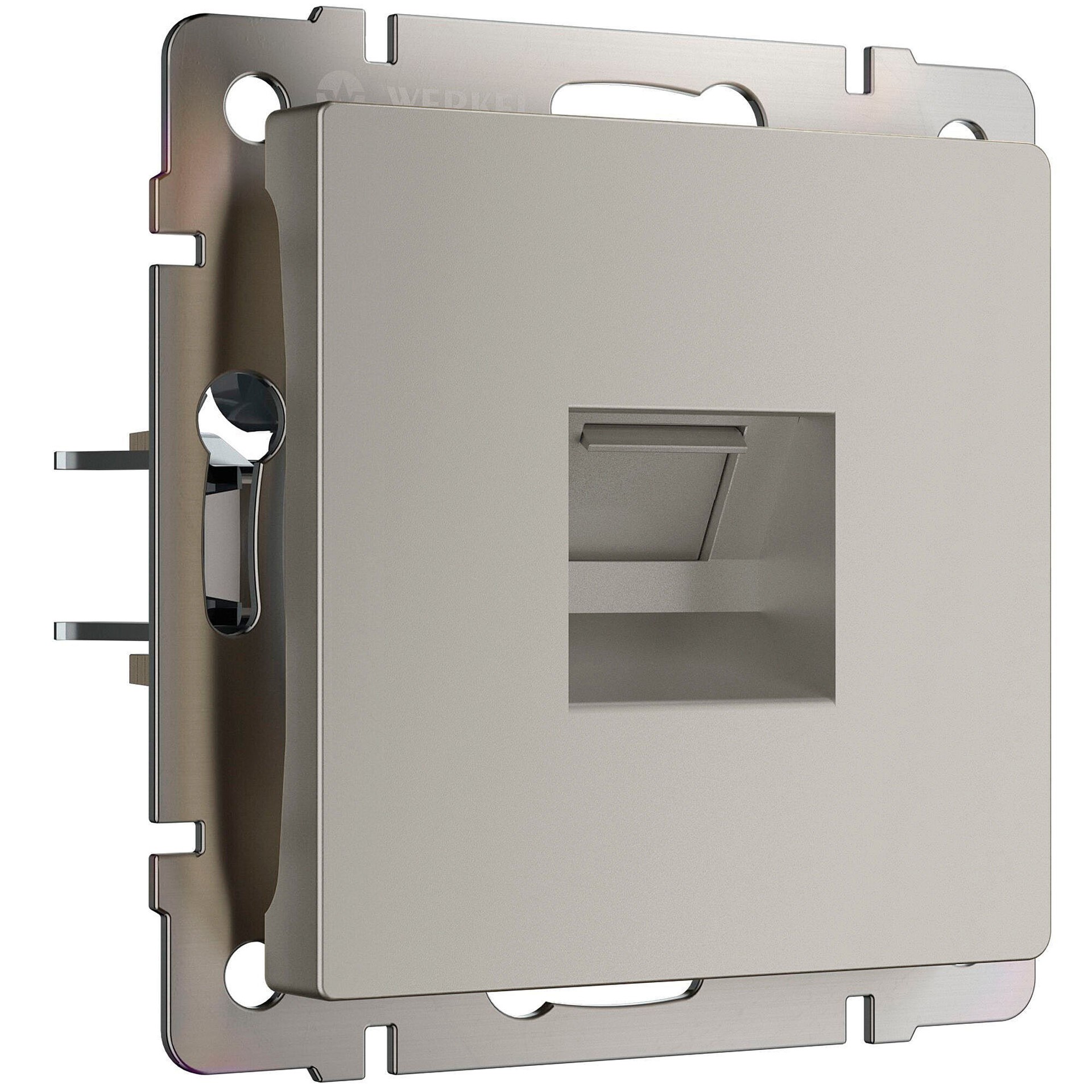 Розетка Werkel W1281004/ Розетка Ethernet RJ-45 (дымчатый)