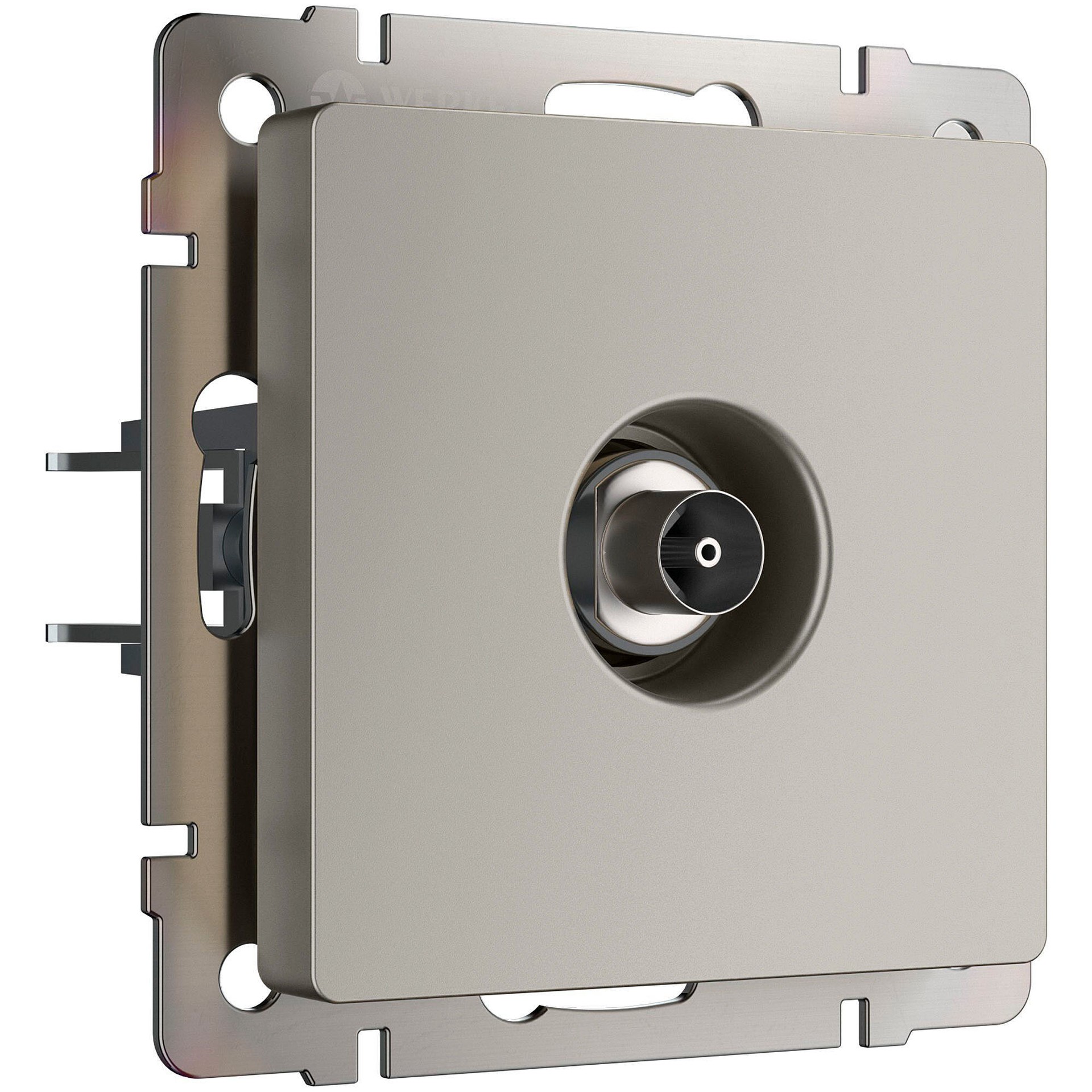 Розетка Werkel W1283004/ ТВ-розетка оконечная (дымчатый)