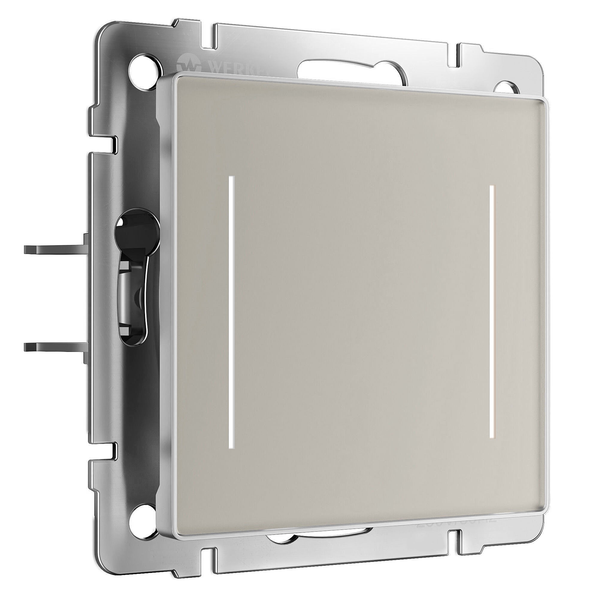 Сенсорный выключатель Werkel W4522014/ Сенсорный выключатель двухклавишный с подсветкой (дымчатый)