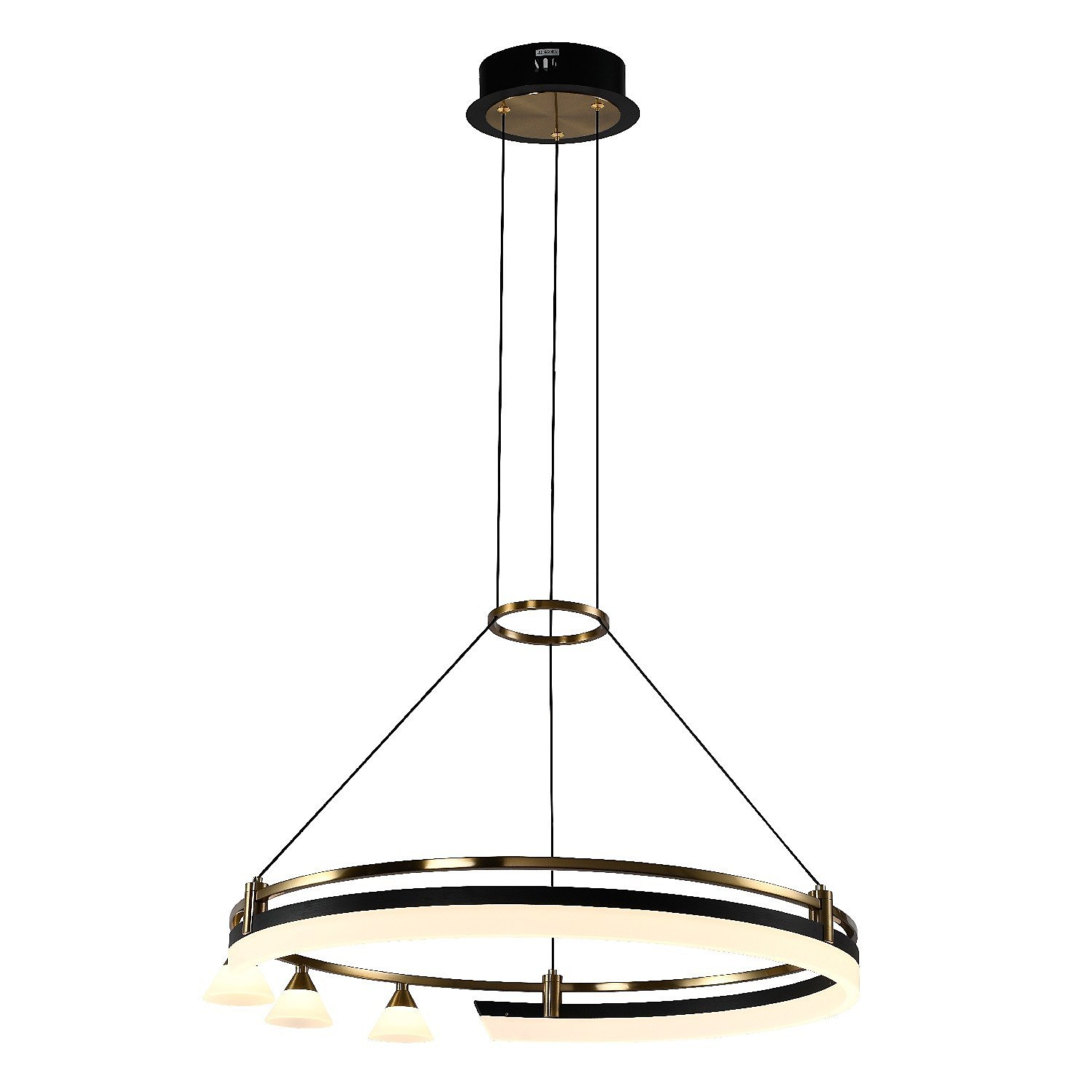 Подвесная люстра Gerhort G52121 G52121/1+3R GD+BK WT