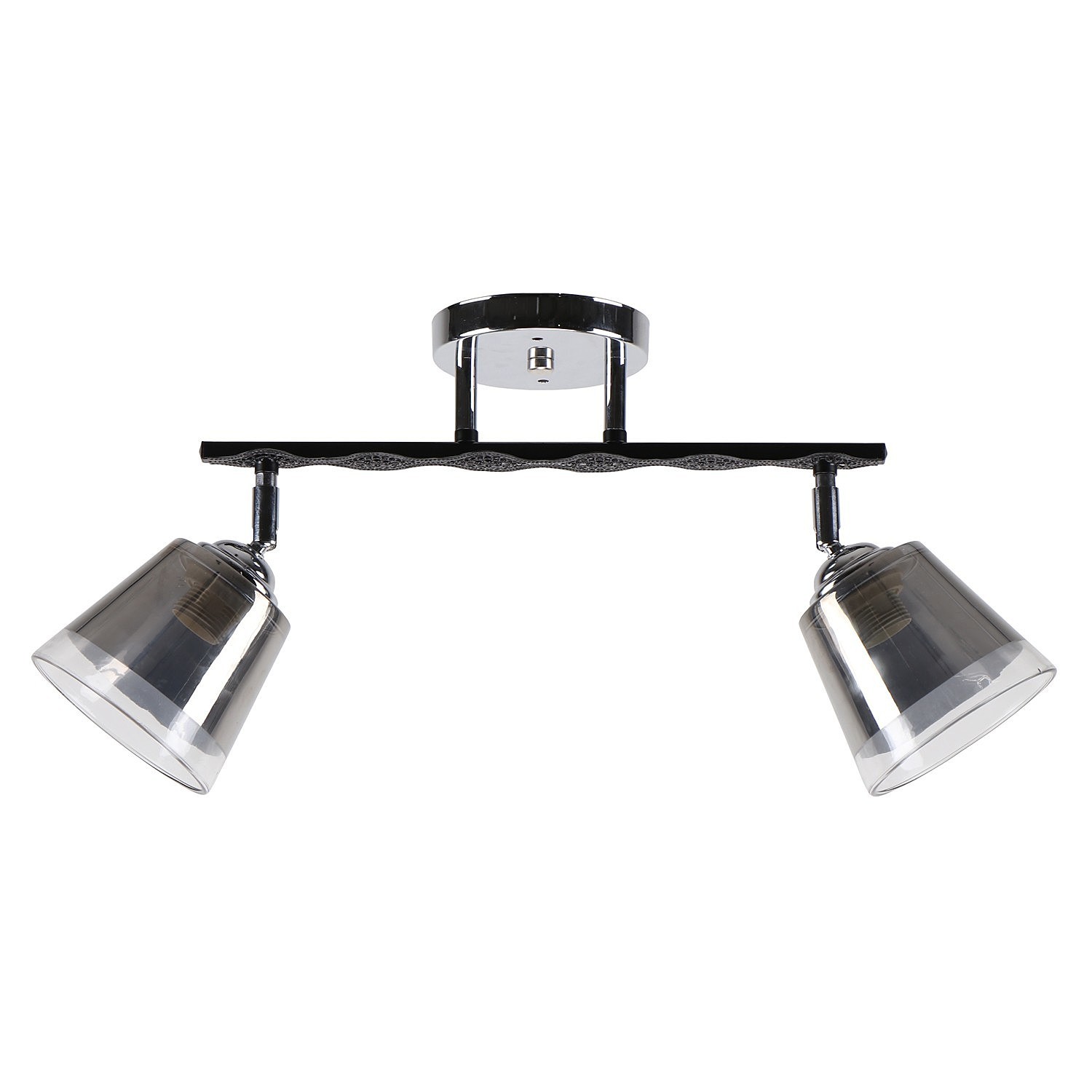 Потолочная люстра ЭкономСвет 10167 10167/2CR+BK GR