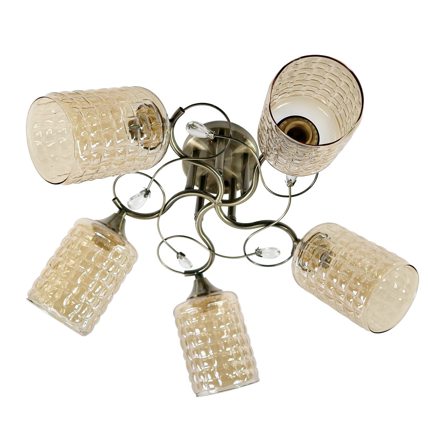 Потолочная люстра ЭкономСвет 12111 12111/5ZAB AMB