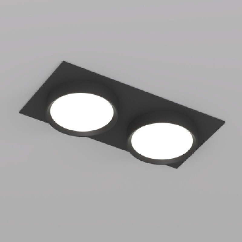 Точечный встраиваемый светильник FLAT DK2092-BK