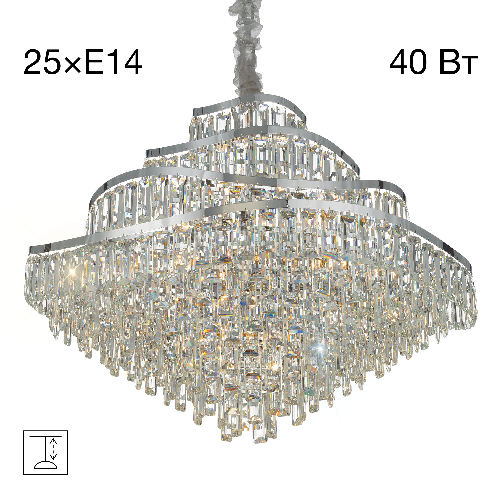 Подвесная люстра Citilux Naiad CL315191