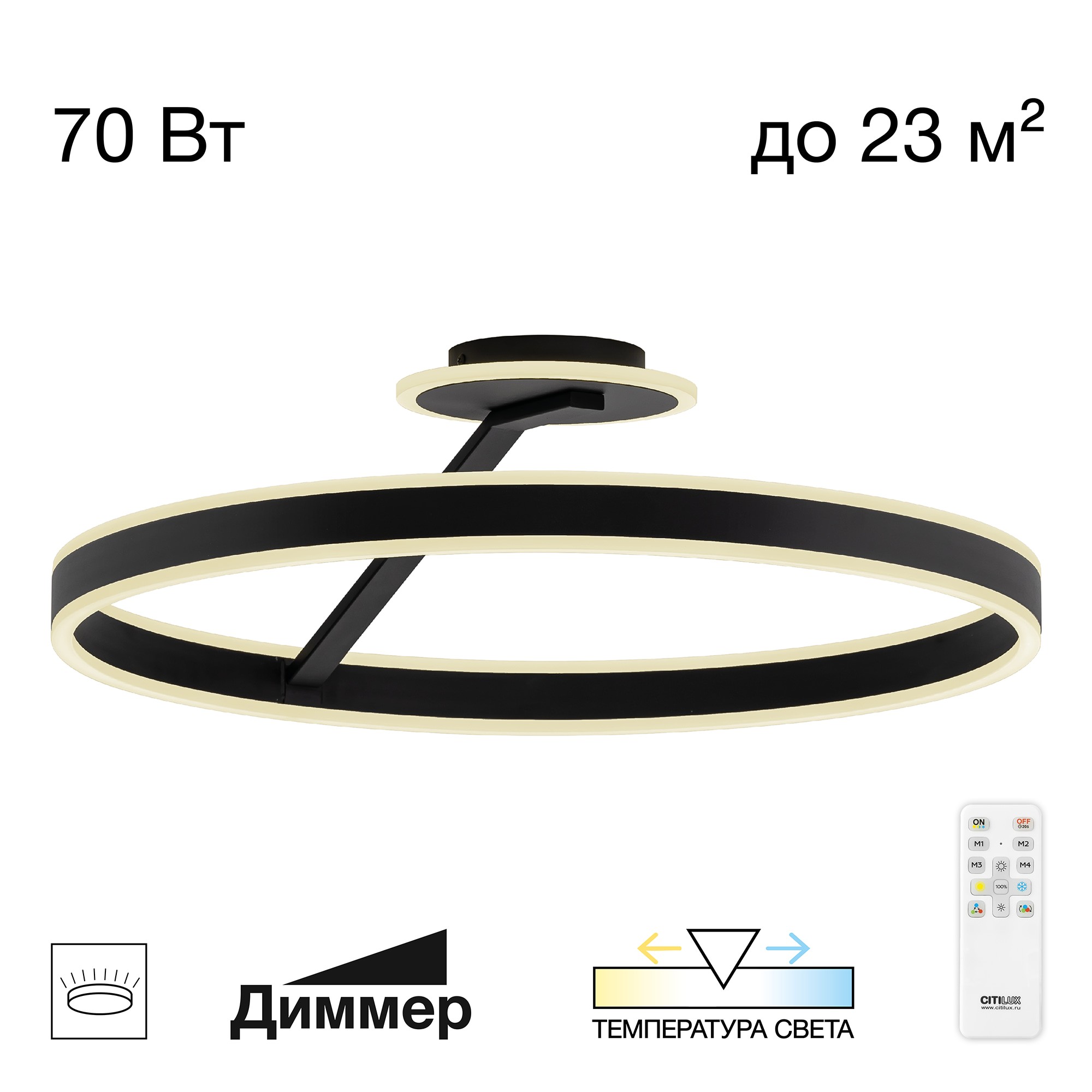 Потолочная люстра Citilux Дуэт CL719761
