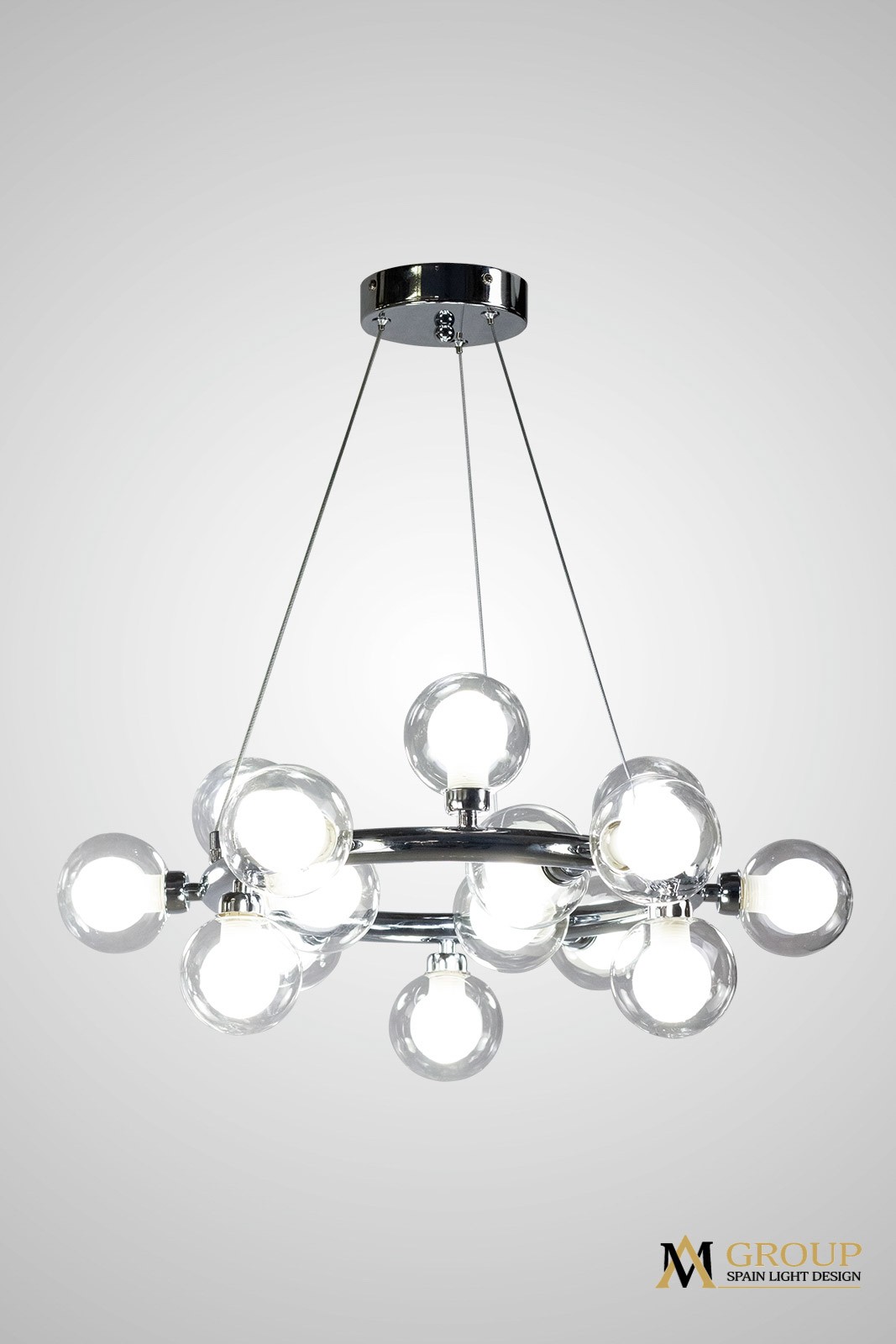 Подвесная люстра AM Group AM470 D500 CHROME