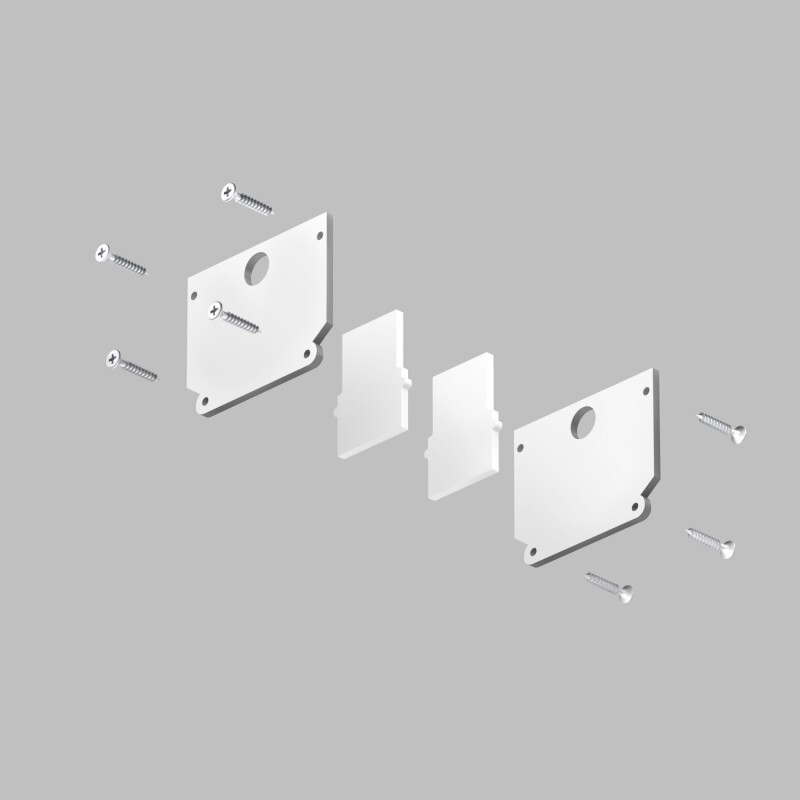 Комплект торцевых заглушек Denkirs Smart one TR2025-WH