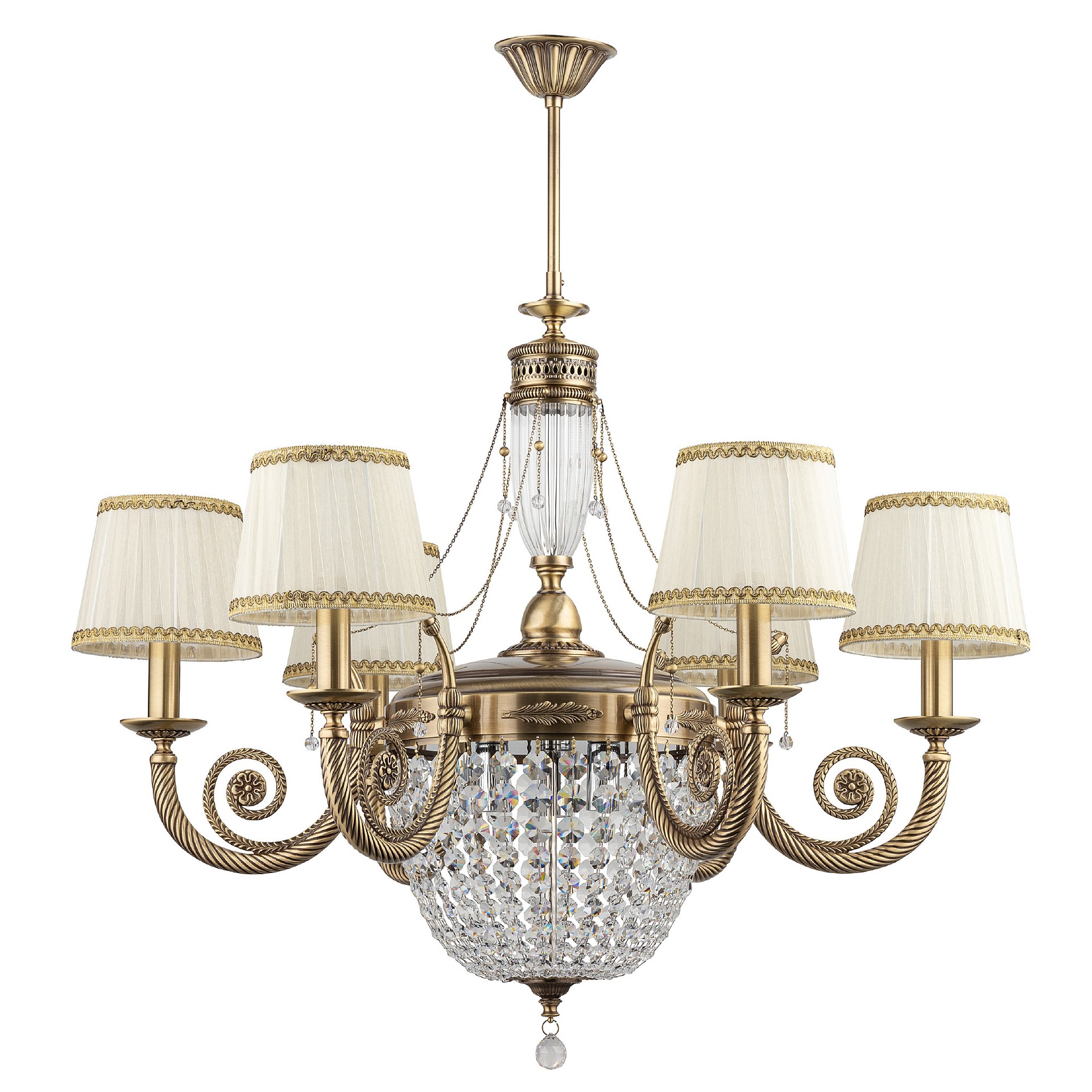 Люстра на штанге Kutek Bibione BIB-ZW-6(P/A)CR