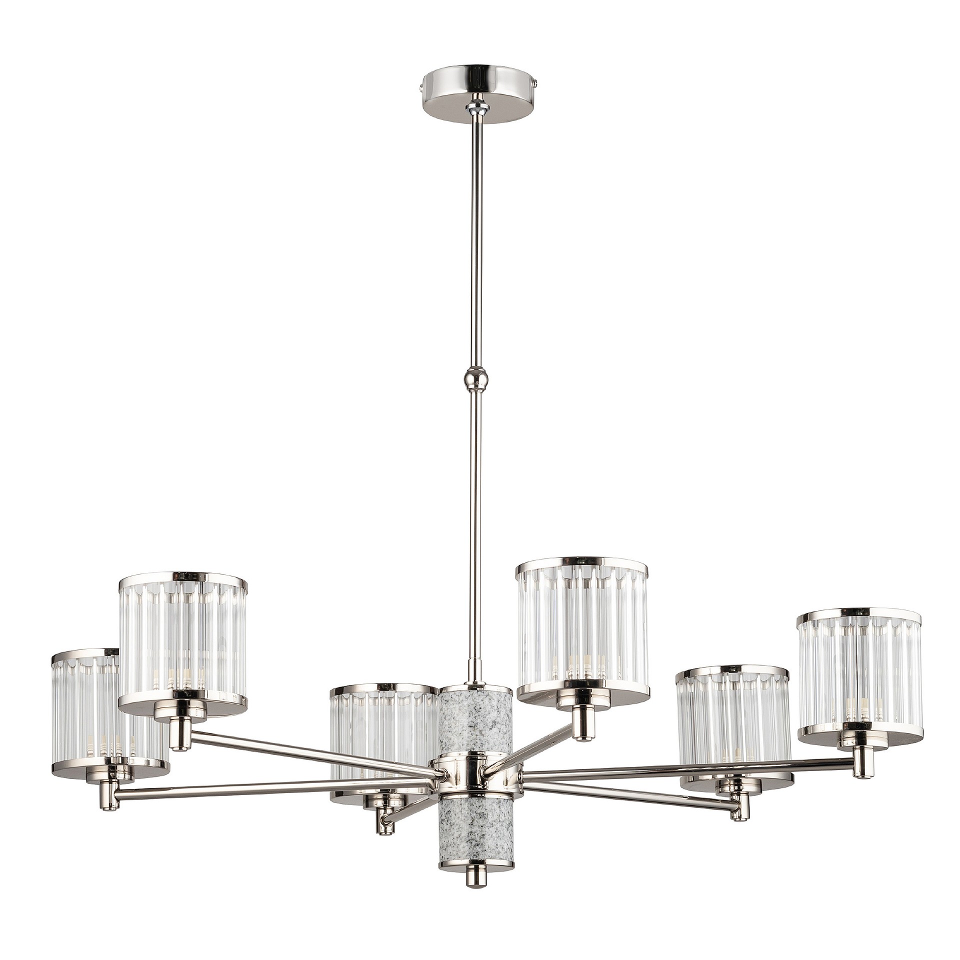 Люстра на штанге Kutek Como COM-ZW-6(BN/3)T