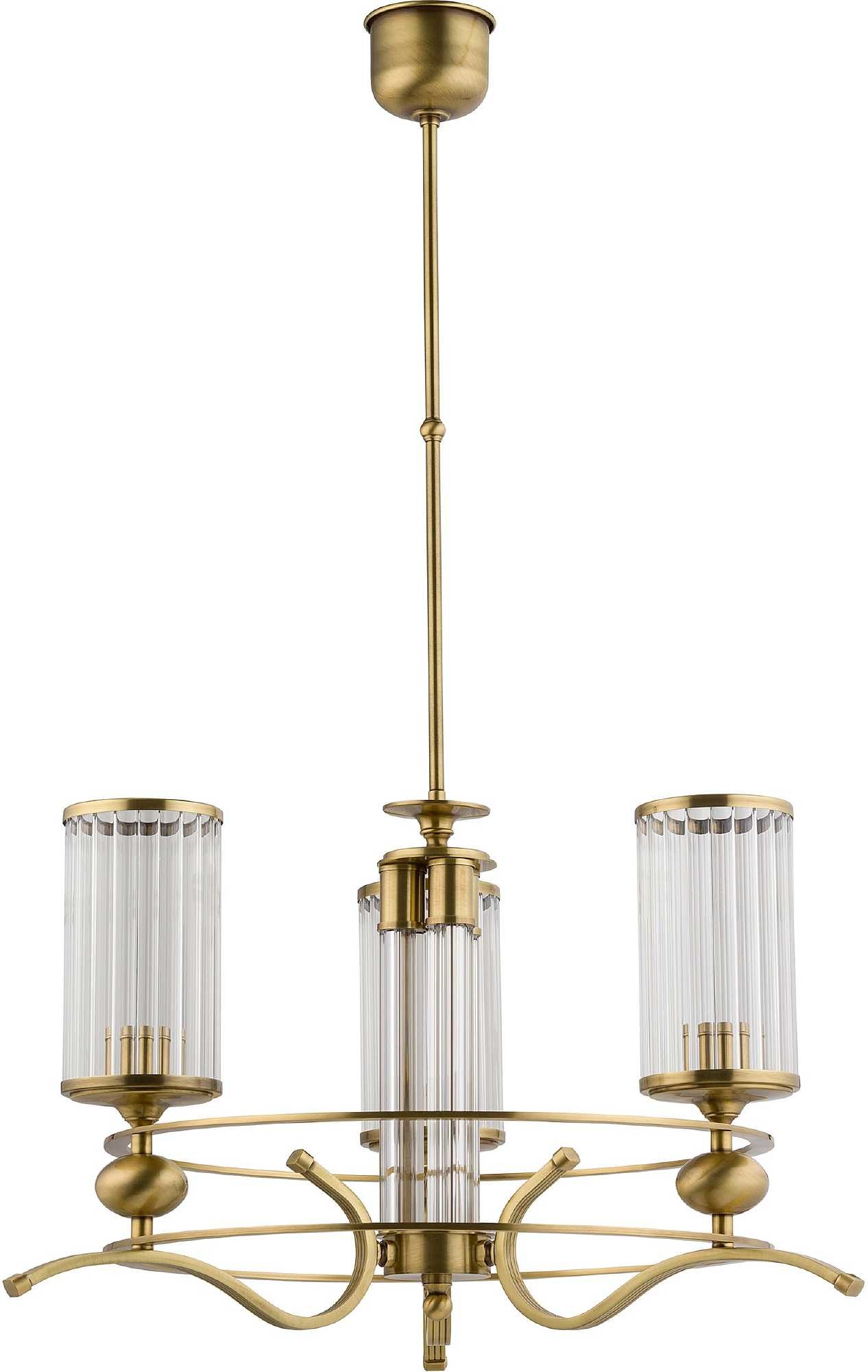 Люстра на штанге Kutek Ruta RUT-ZW-3(P/KL)TRAN