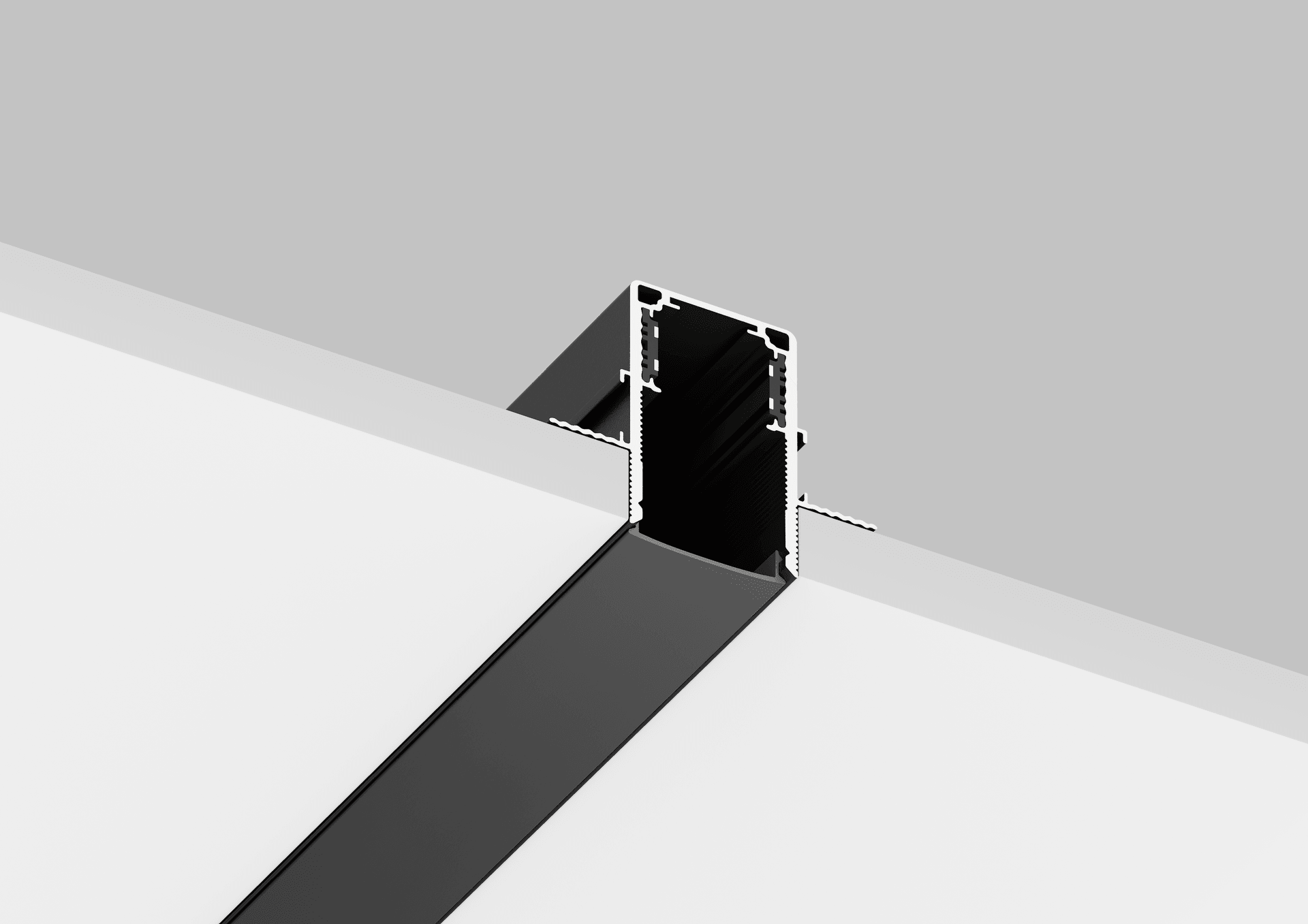 Шинопровод встраиваемый магнитный для ГКЛ12,5 мм Crystal Lux Space CLT 0.123 02 L2000 BL