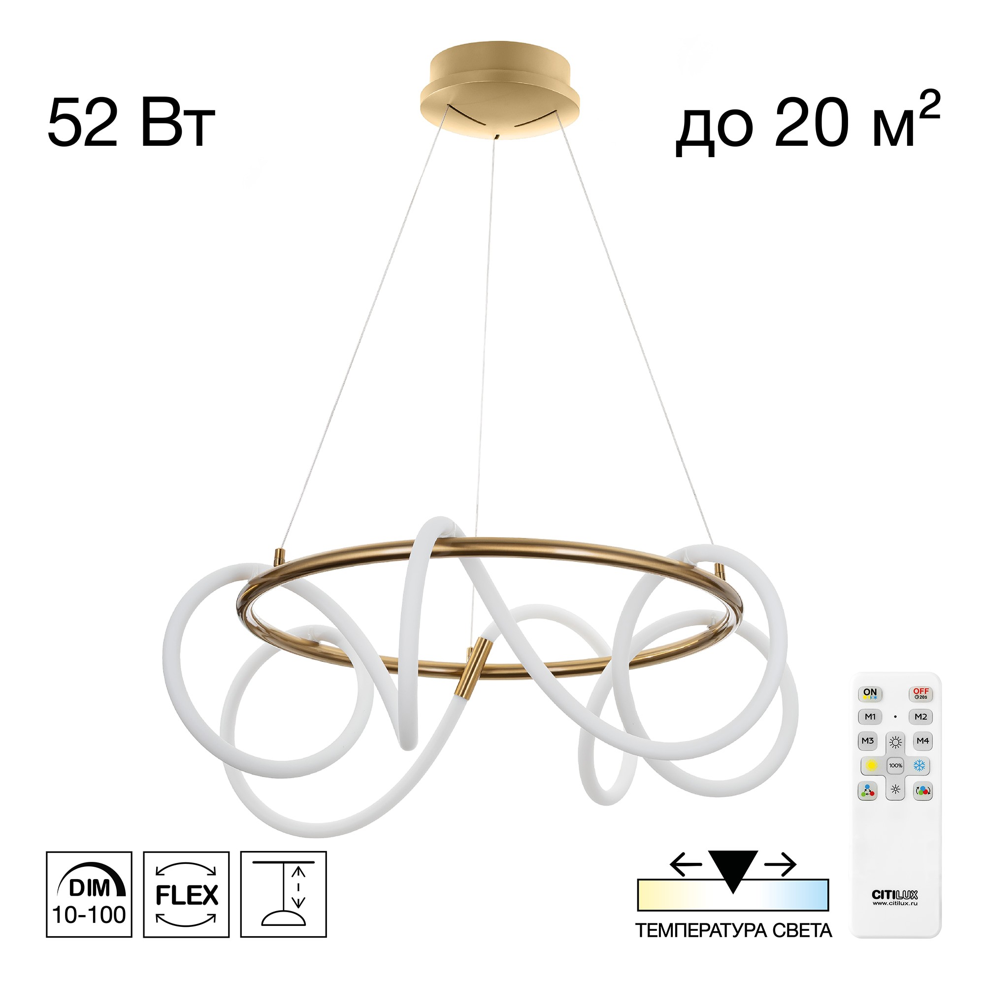 Подвесная люстра Citilux Python CL220263