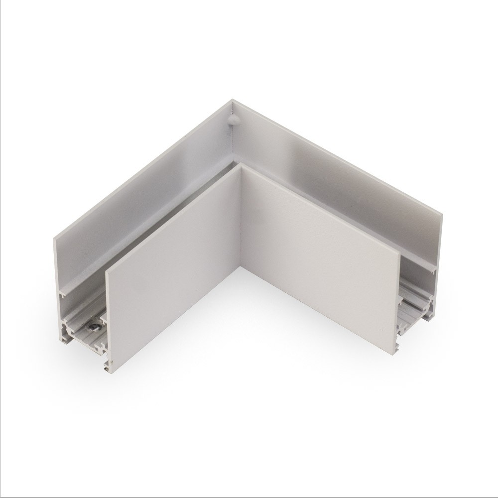 Коннектор для шинопровода AM Group MAGNET AM401 LL-20B 90° горизонтальный WH