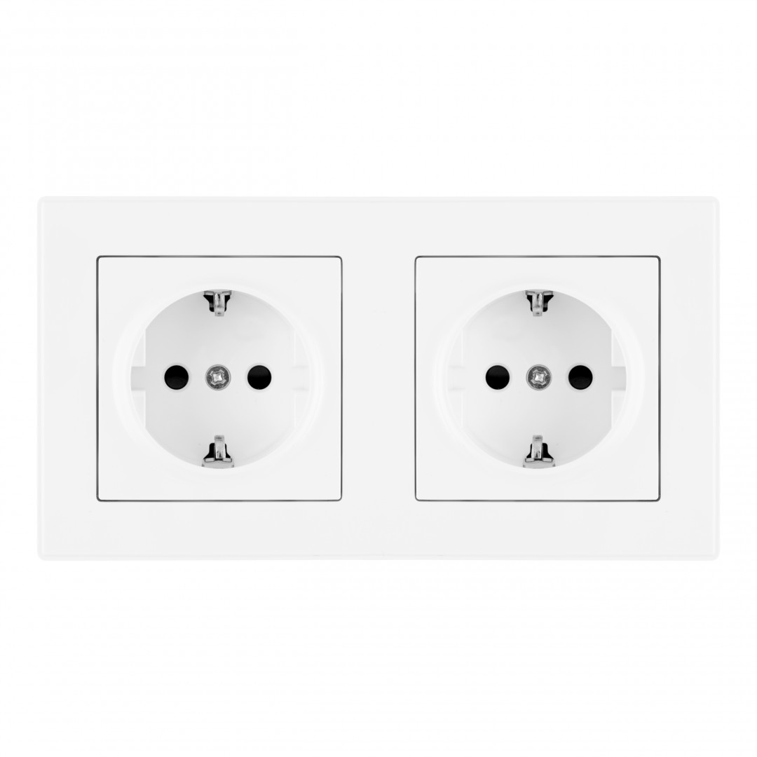 Розетка Arte Milano Set06-2 SET06-2-40-1x2 white