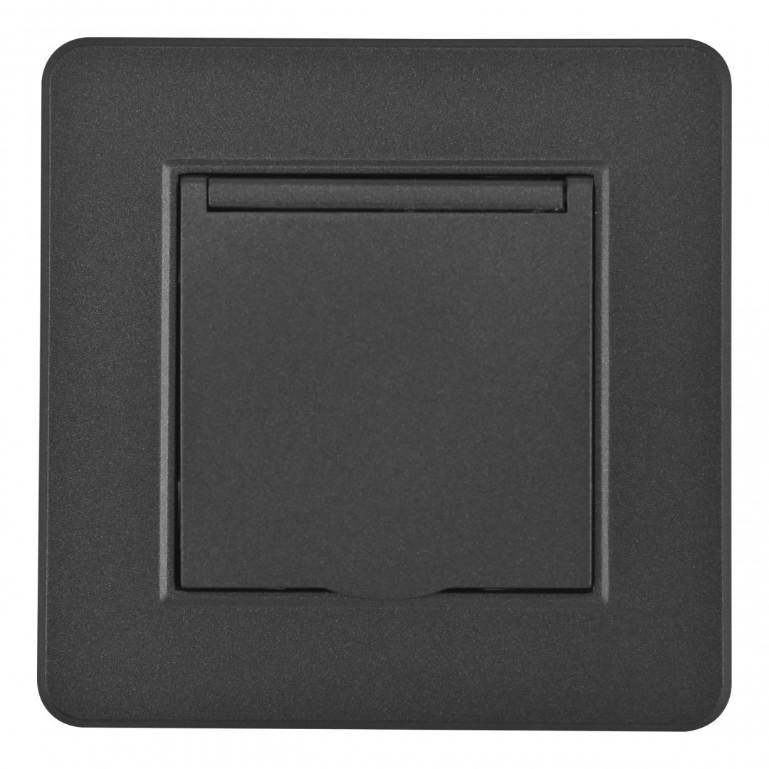 Розетка Arte Milano Set16-1 SET16-1-41-1 black