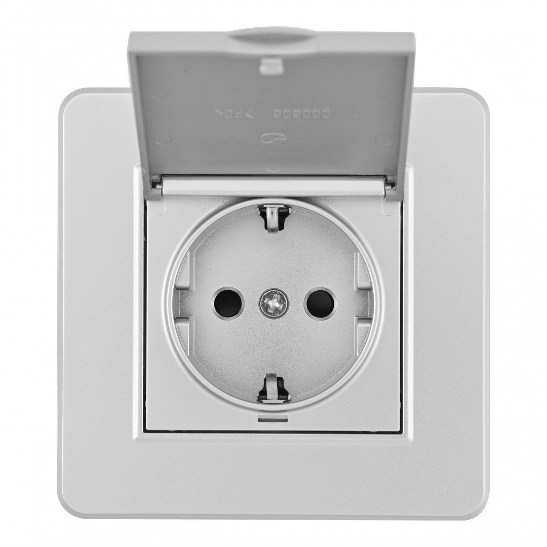 Розетка Arte Milano Set16-1 SET16-1-41-1 silver