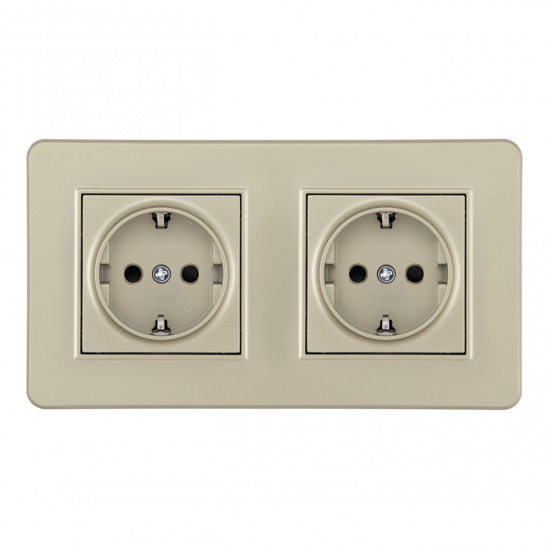 Розетка Arte Milano Set16-2 SET16-2-40-1x2 shampan