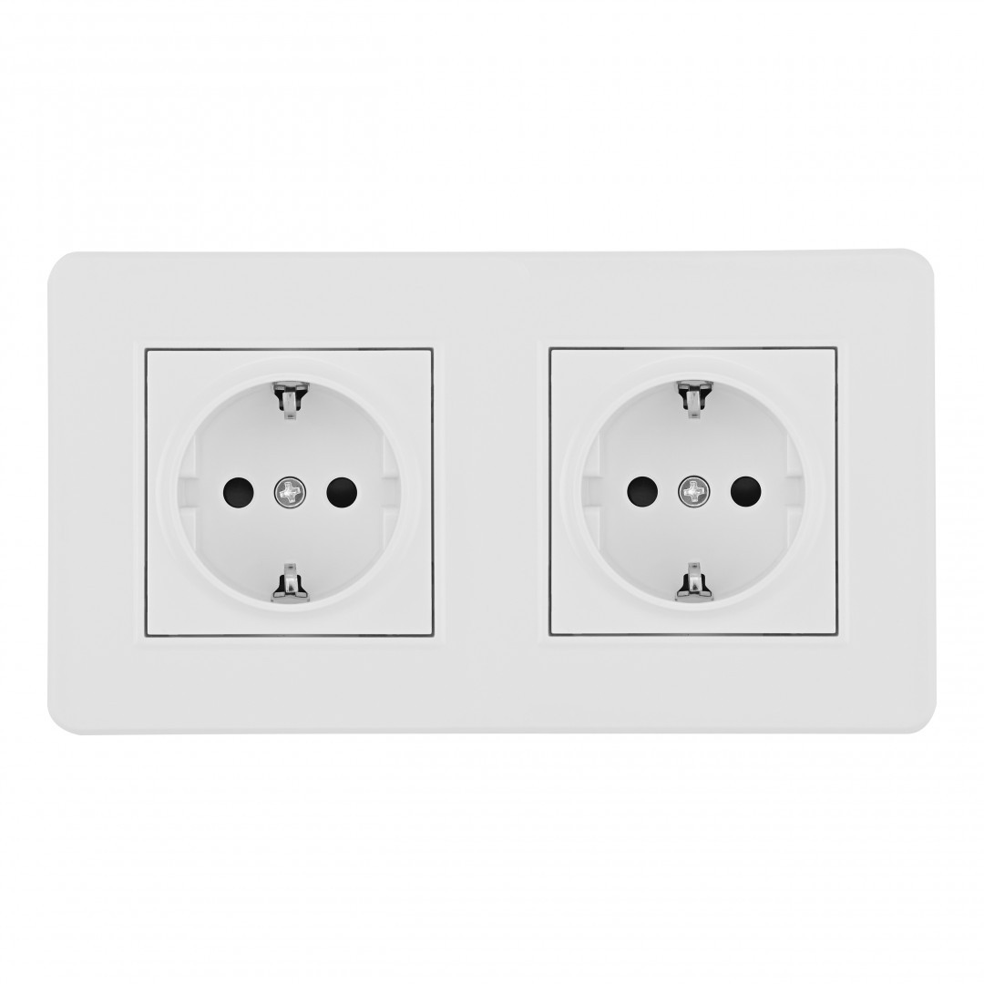 Розетка Arte Milano Set16-2 SET16-2-40-1x2 white