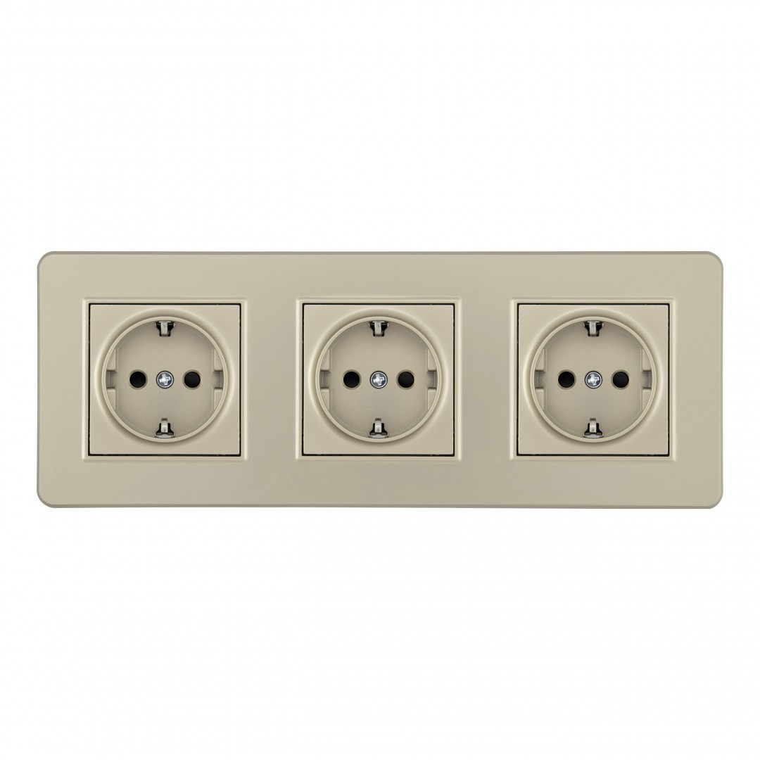 Розетка Arte Milano Set16-3 SET16-3-40-1x3 shampan