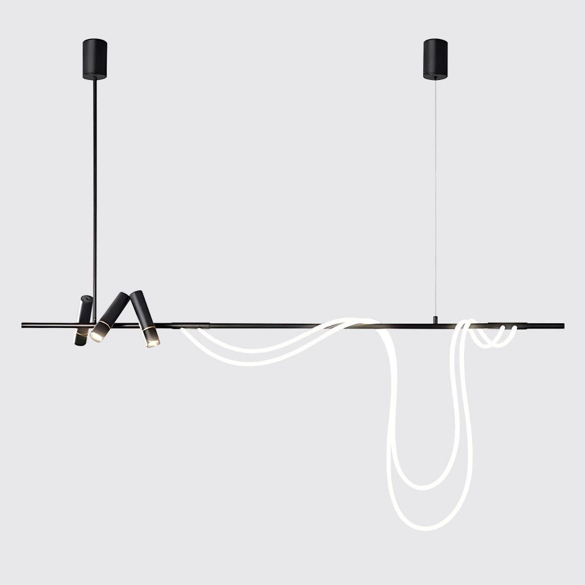 Светильник подвесной Delight Collection 7242P 7242P/L1200 black/white