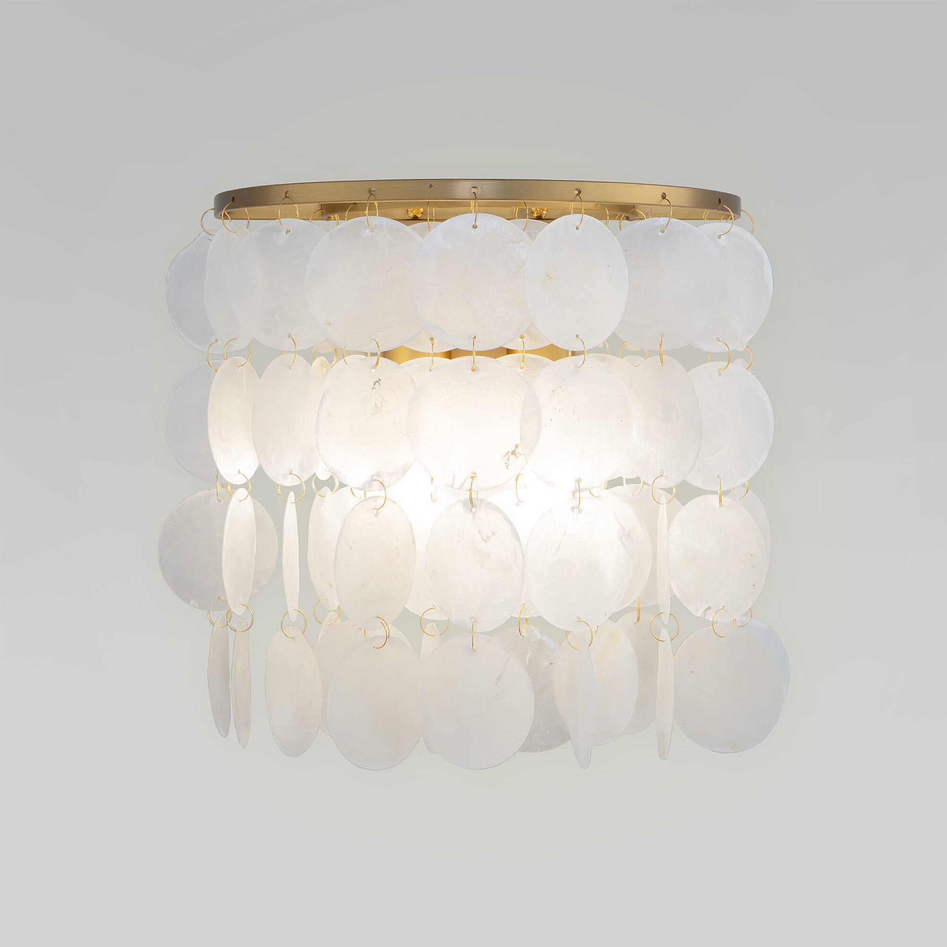 Настенное бра Eurosvet Sandra 60084/2 латунь/перламутр