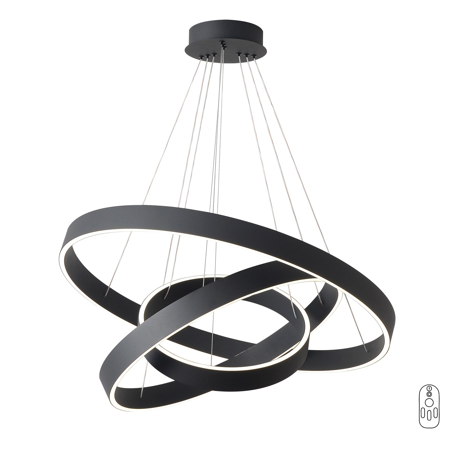 Подвесная люстра Crystal Lux Tron TRON SP158W LED BLACK