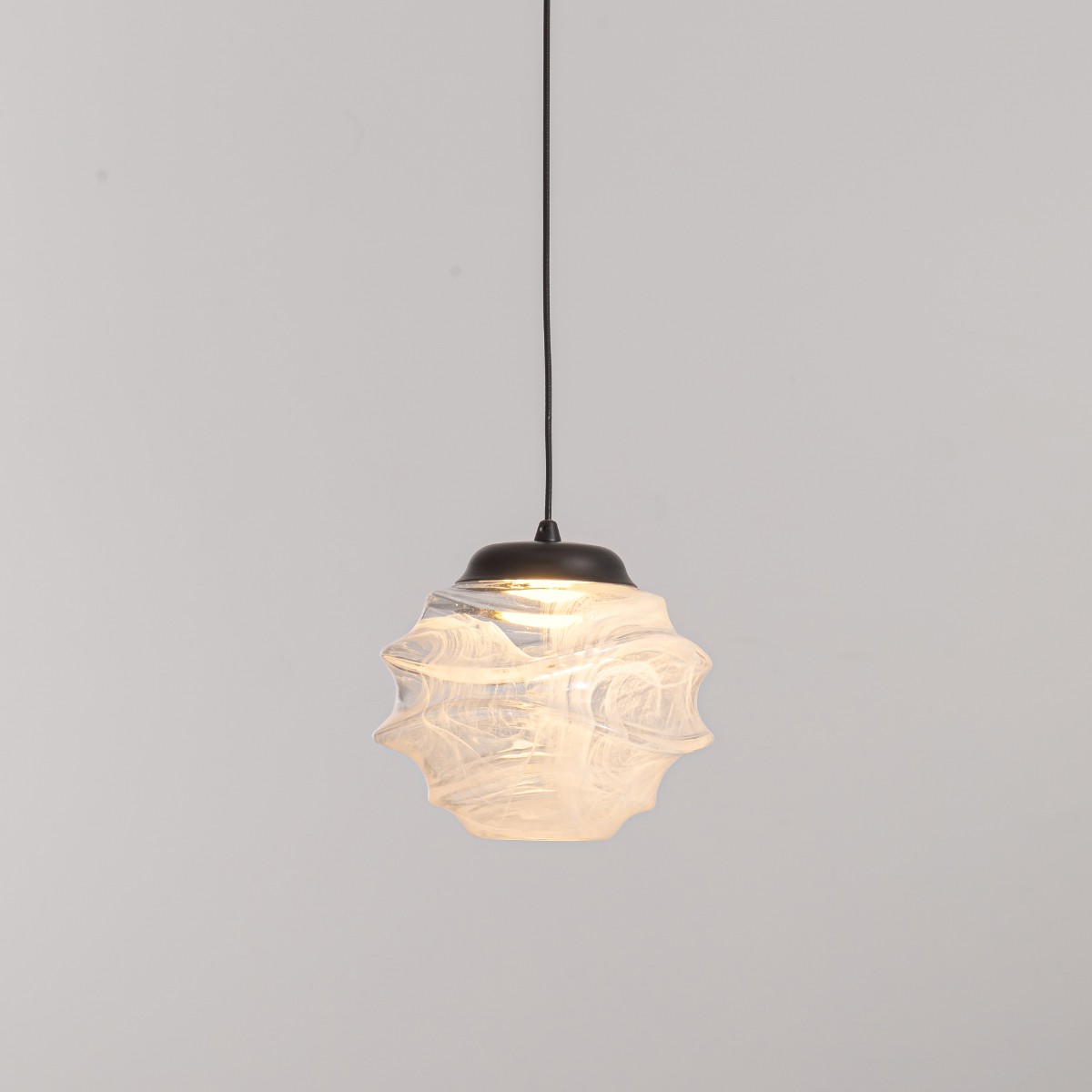 Светильник подвесной Delight Collection MD25030003 MD25030003-1A matt black/clear