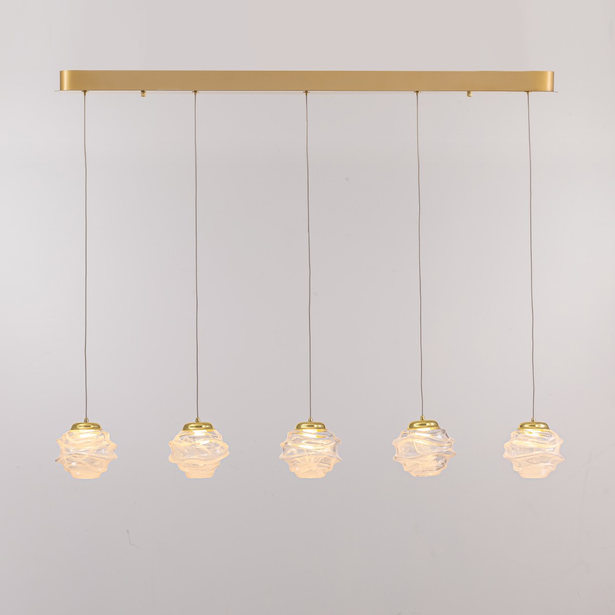 Светильник подвесной Delight Collection MD25030003 MD25030003-5B gold/clear