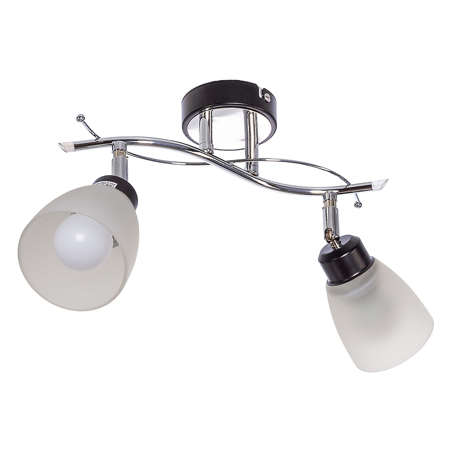 Потолочная люстра ЭкономСвет 01611 01611/2CR+BK WT