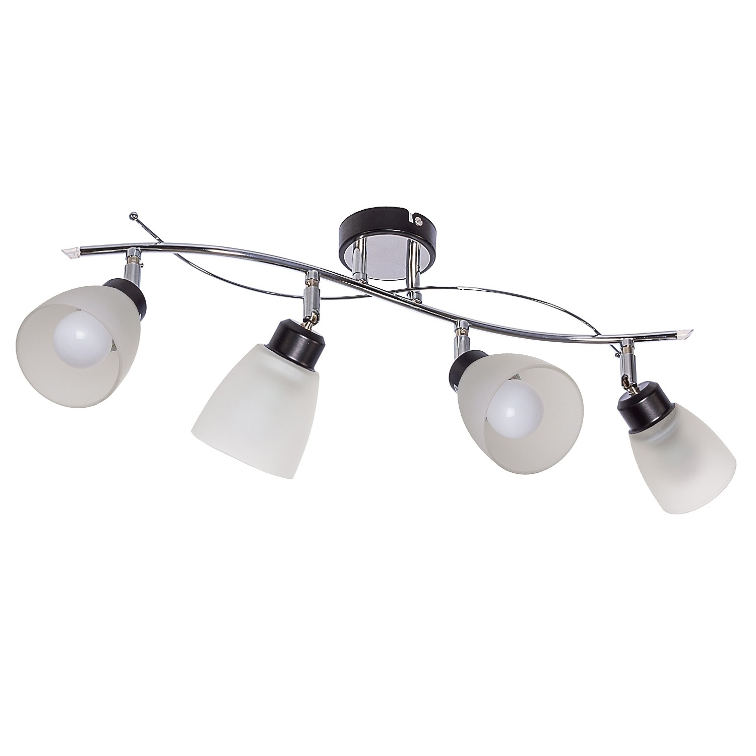 Потолочная люстра ЭкономСвет 01611 01611/4CR+BK WT