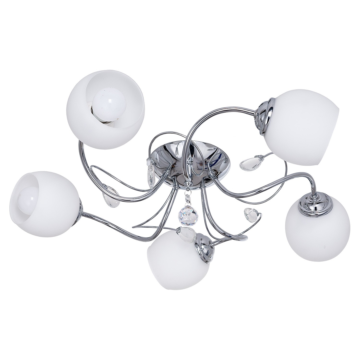 Потолочная люстра ЭкономСвет 133 133/5CR WT