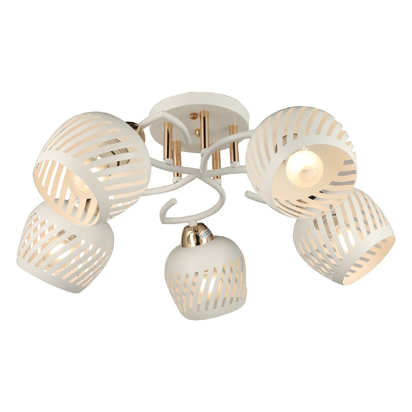 Потолочная люстра ЭкономСвет 20132 20132/5WT+GD WT