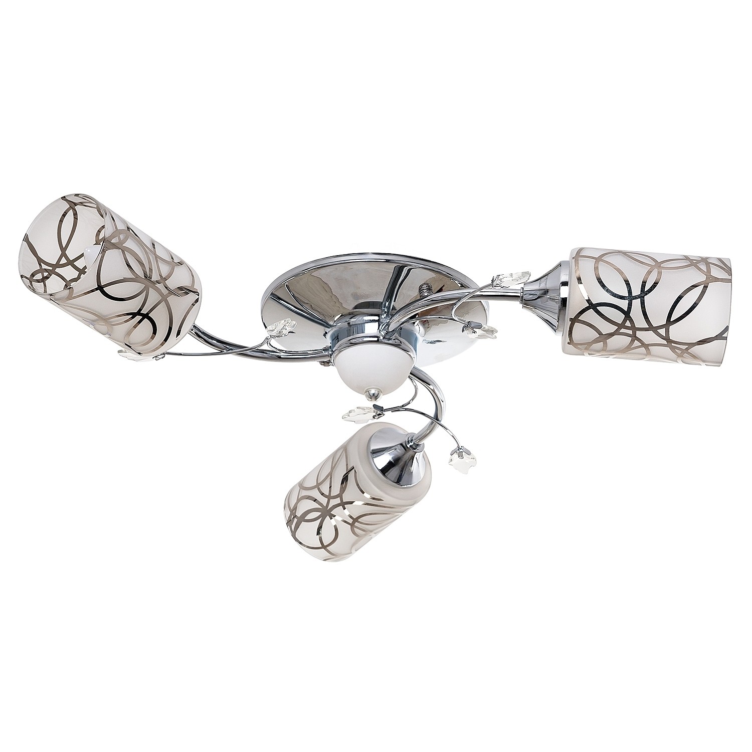 Потолочная люстра ЭкономСвет 7104 7104/3CR WT