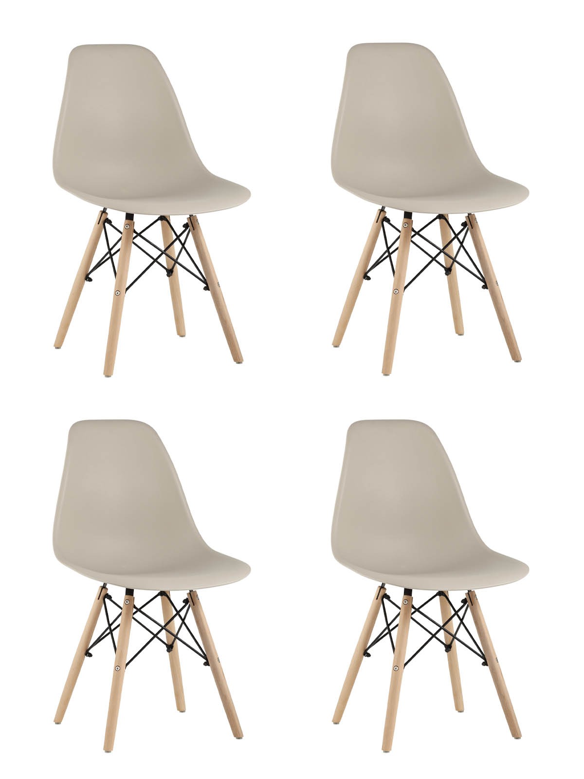 Комплект стульев Stool Group Style DSW Y801-V SEAT beige x4