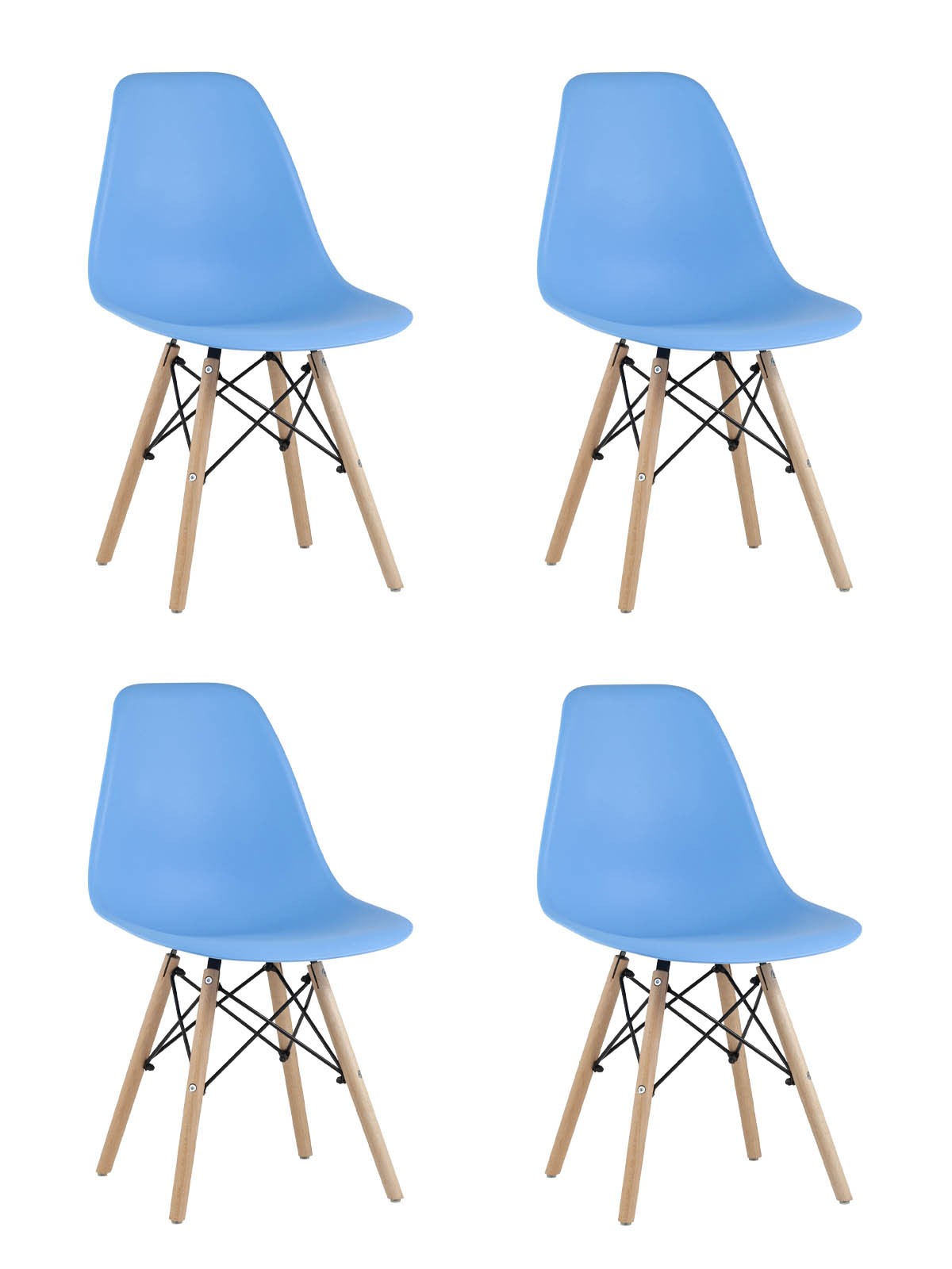 Комплект стульев Stool Group Style DSW Y801-V SEAT light blue x4