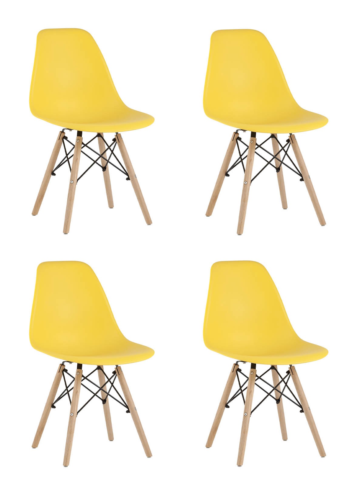 Комплект стульев Stool Group Style DSW Y801-V SEAT yellow x4